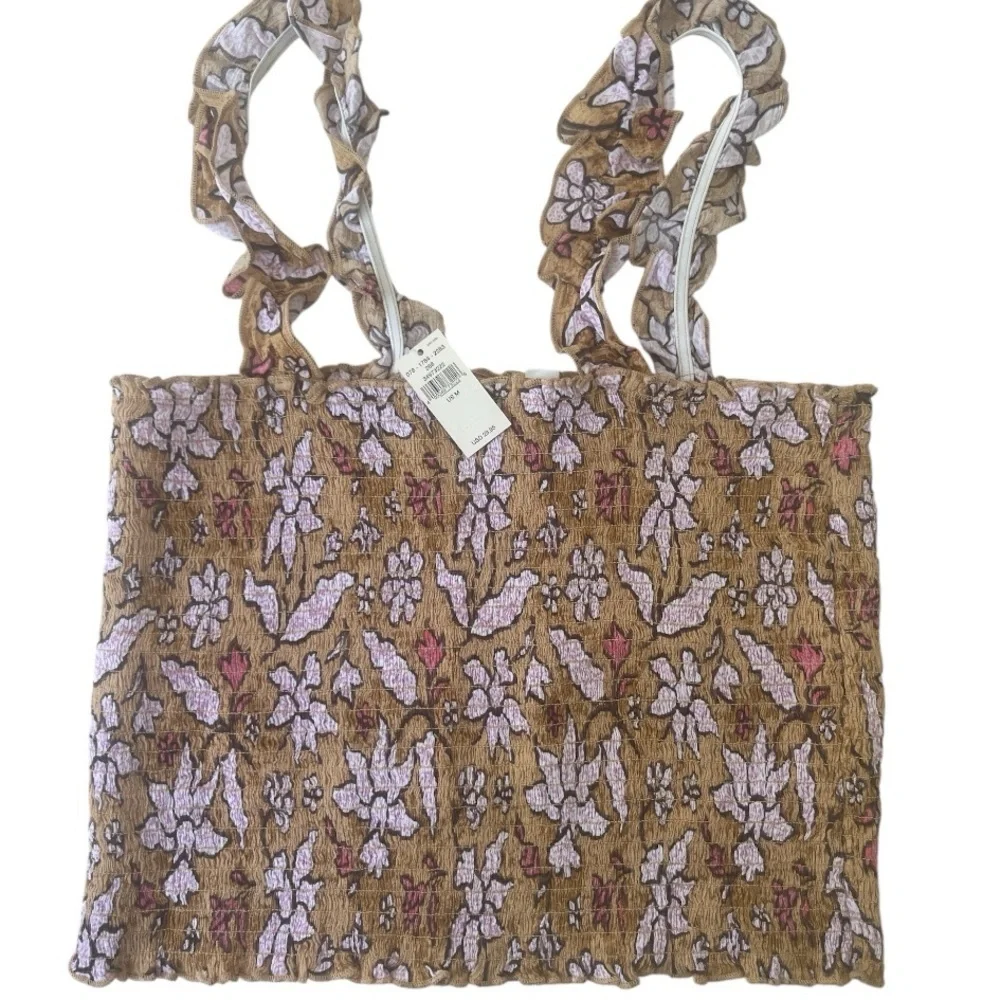 NWT Aerie Jungle Thrills Smocked Tank Top - Picture 3 of 6